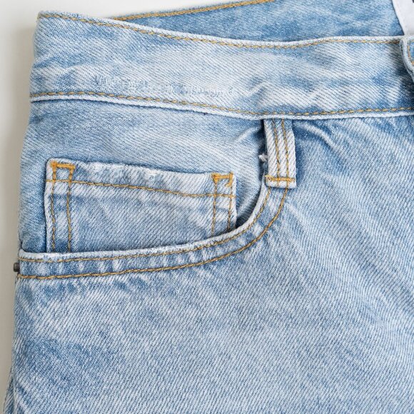 ✨ FRAME Denim Le Original Cutoff High Rise Jean Shorts Blue Light Wash Gregory - Picture 4 of 12